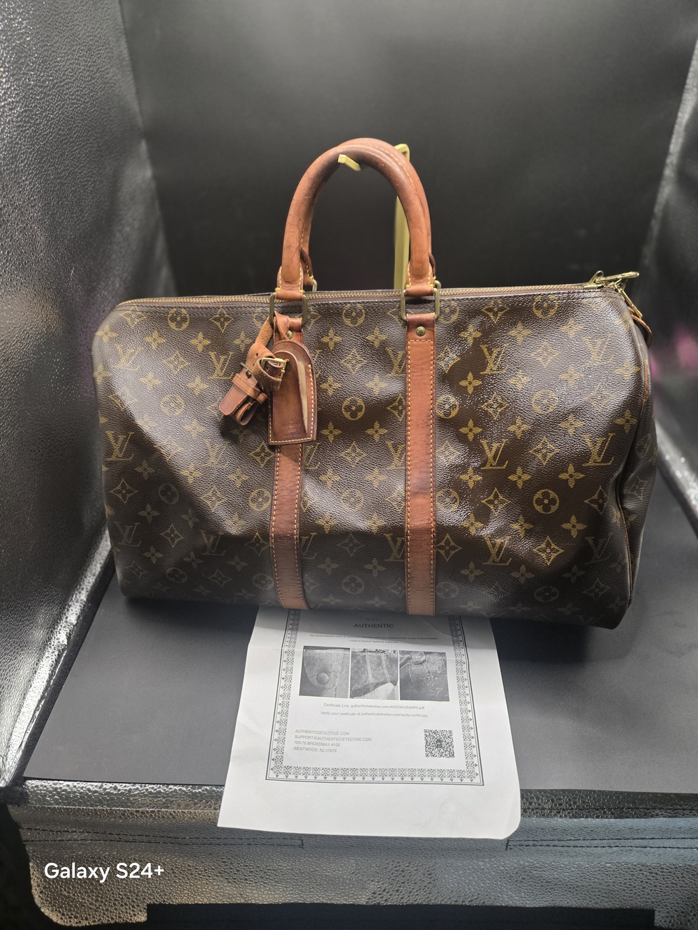Louis Vuitton Keepall 45 Monogram Duffle Travel Bag Authentic